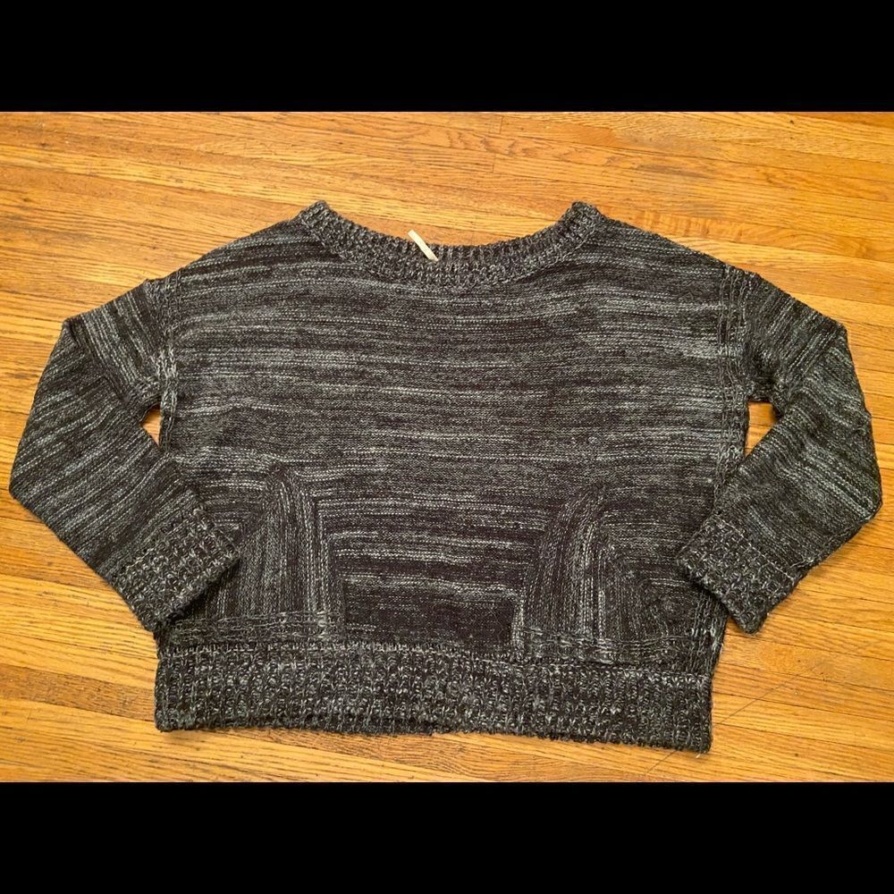 Free People black/grey sweater  